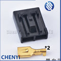 10 sets black 2 Pin Walbro 255LPH Electric fuel pump Connector plug GSS341/GSS342 GSS315/GSS317 For Toyota Honda Nissan Subaru