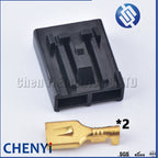 10 sets black 2 Pin Walbro 255LPH Electric fuel pump Connector plug GSS341/GSS342 GSS315/GSS317 For Toyota Honda Nissan Subaru