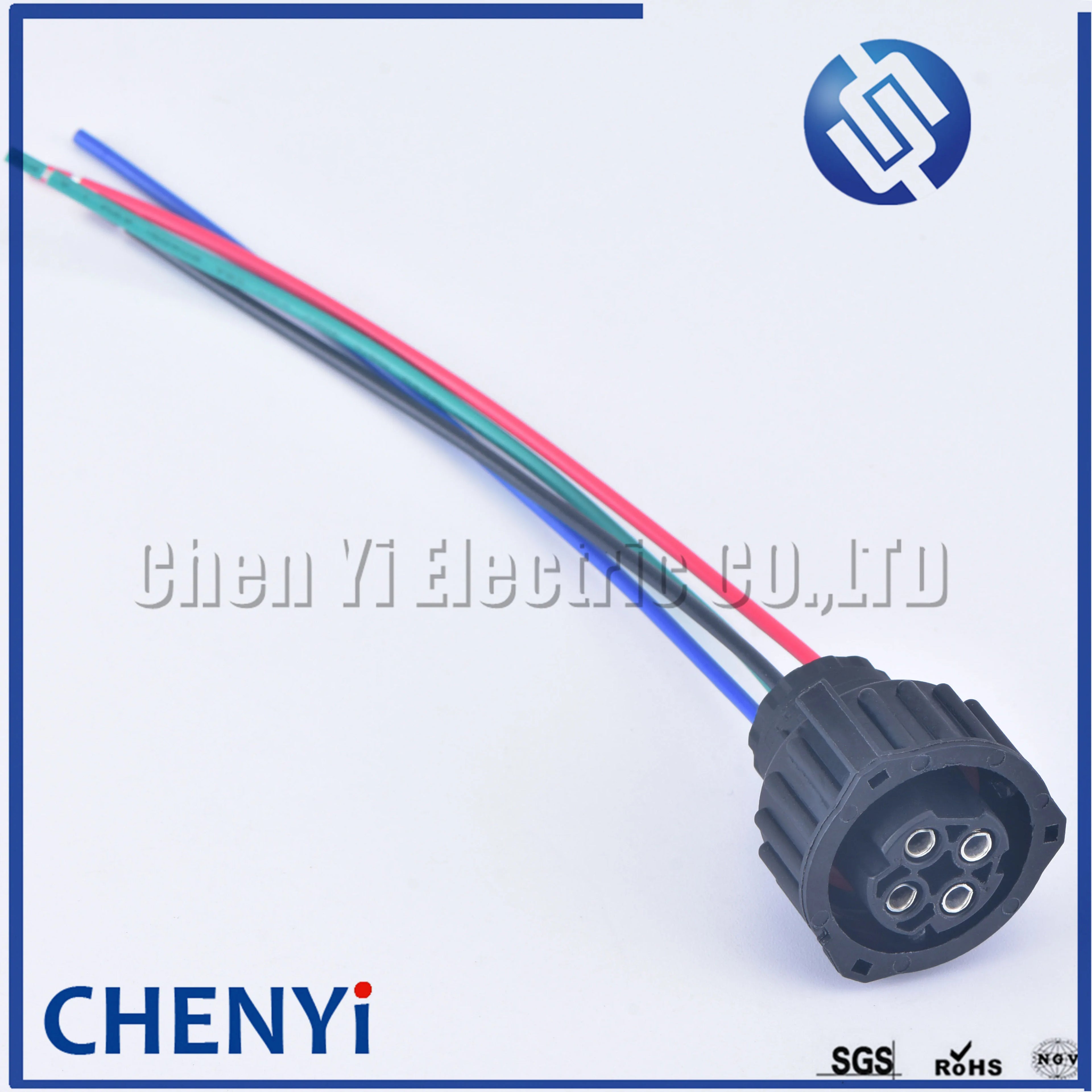 4 Pin 2.5mm round A7 odometer speed sensor plug Auto waterproof connector 1-967402-1 1-967325-1 with 15cm 18AWG cable For HOWO