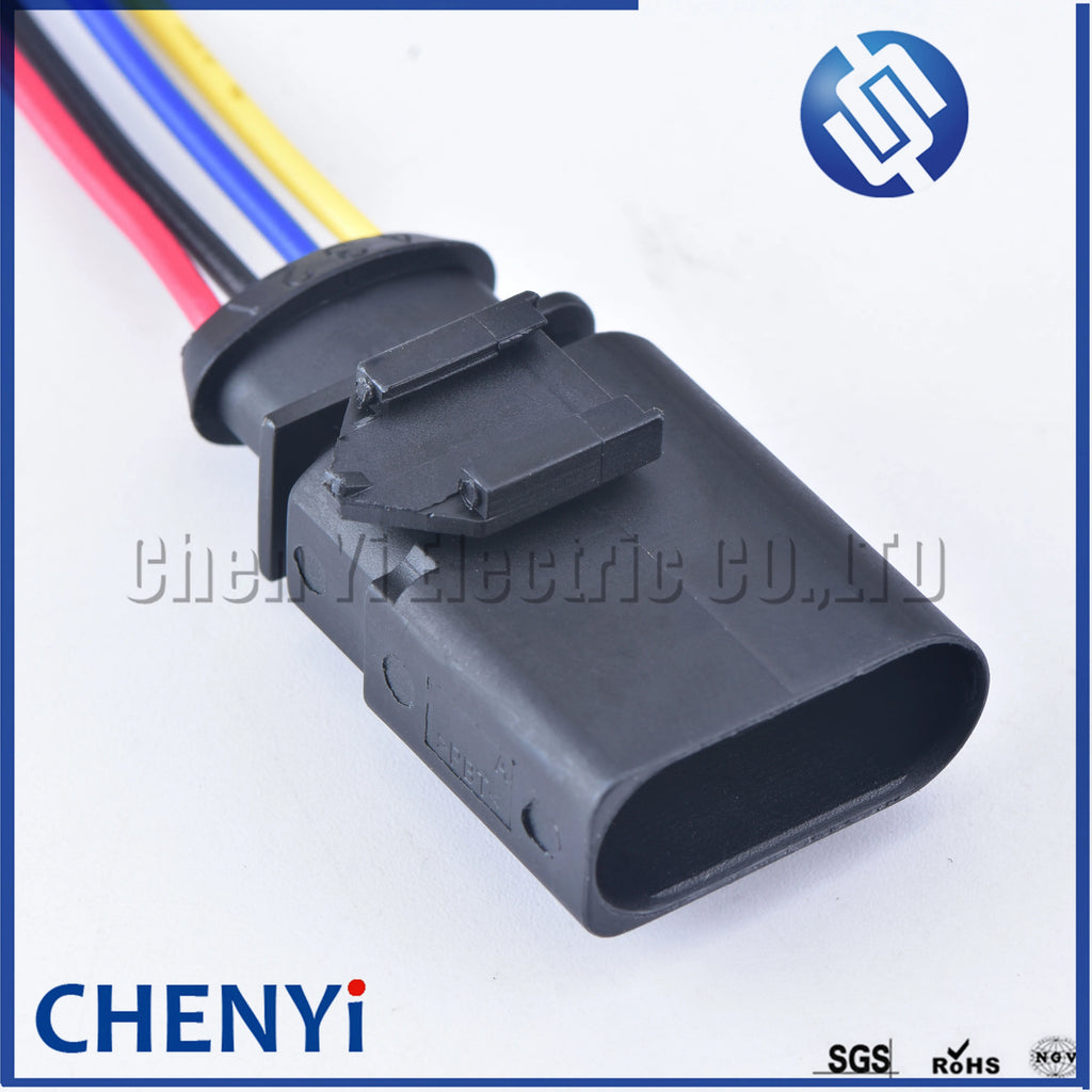 4 pin 1.5 series female automotive coil Extension adapter connector horn plug Air Inlet Pressure Sensor Plug 1J0973704 1J0973804