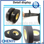 15M*25mm 15M*19mm Dustproof Heat-resistant Wiring Harness Tape Looms Wiring Harness Cloth Fabric Tapes Adhesive Cable Protection