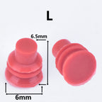 100 Pcs 1/1.5/1.8/3.5/4.8/6.3 car wire connector waterproof ring circle rubber seal solid plug silicone sheath cap for Connector