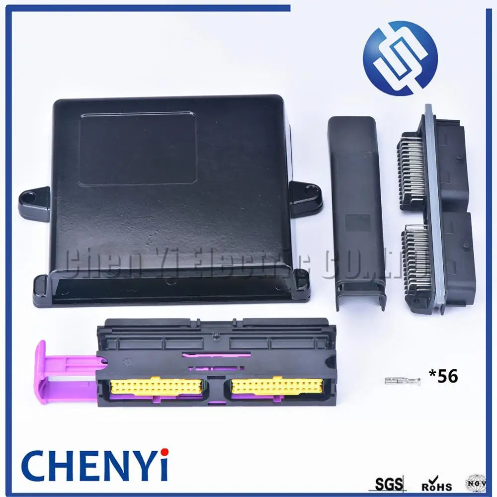 56 Pin automotive aluminum ecu enclosure box with matching male and female connector with Pin or Box 211PC562S0008