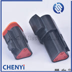 black Deutsch DT 3 Pin connector DT06-3S DT04-3P Male or Female Auto Waterproof Connector Automotive Sealed Plug with Pins