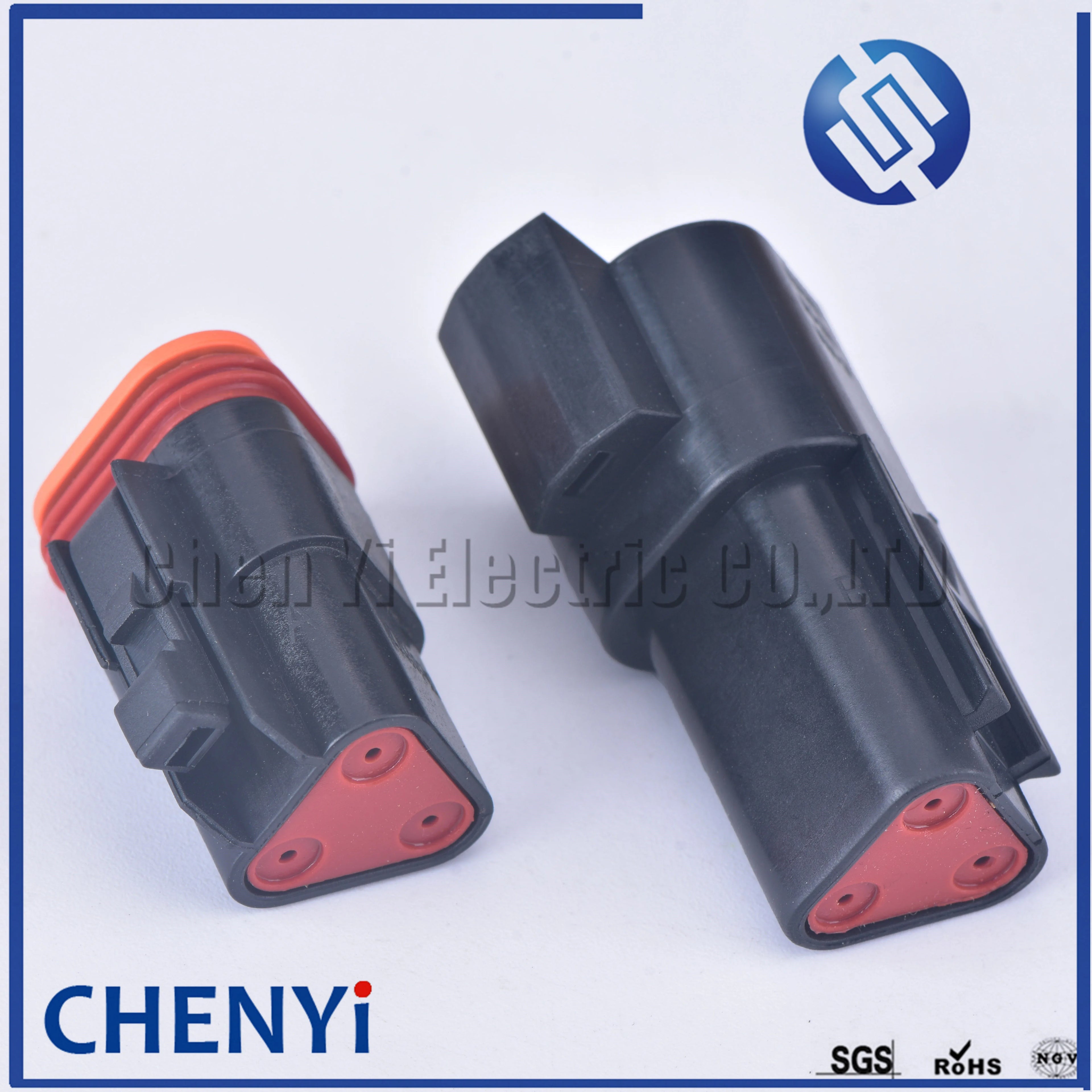 black Deutsch DT 3 Pin connector DT06-3S DT04-3P Male or Female Auto Waterproof Connector Automotive Sealed Plug with Pins
