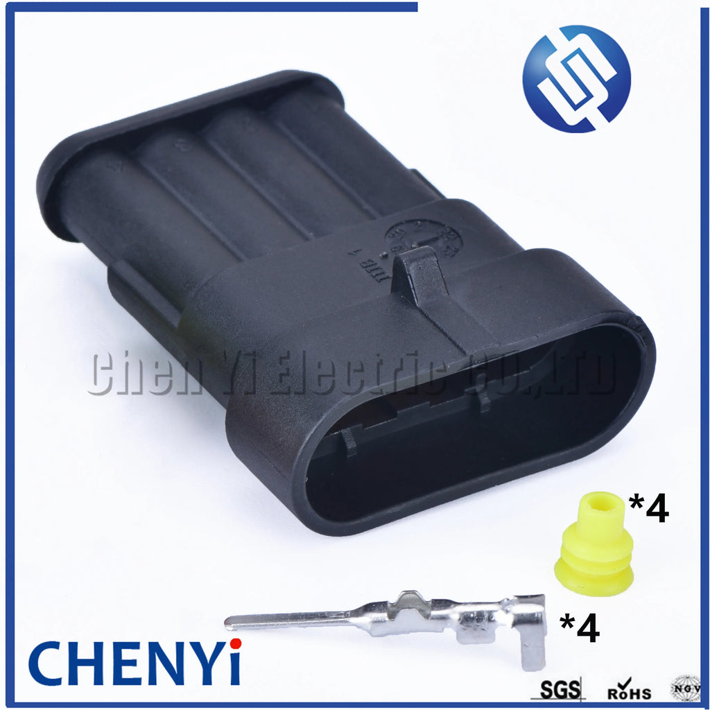 4 Pin way 1.5 series Female or Male 282088-1 Automotive Connector Sealed Waterproof Auto Wire harness plug 282106-1