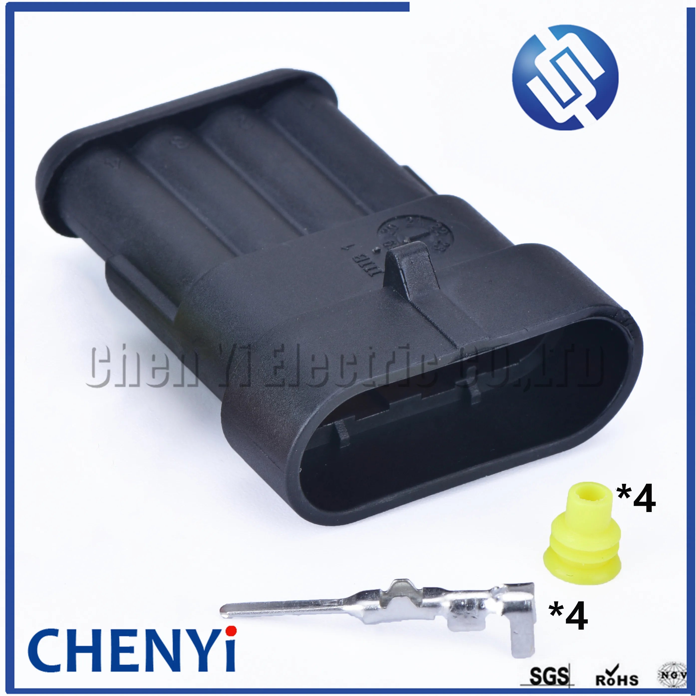 4 Pin way 1.5 series Female or Male 282088-1 Automotive Connector Sealed Waterproof Auto Wire harness plug 282106-1