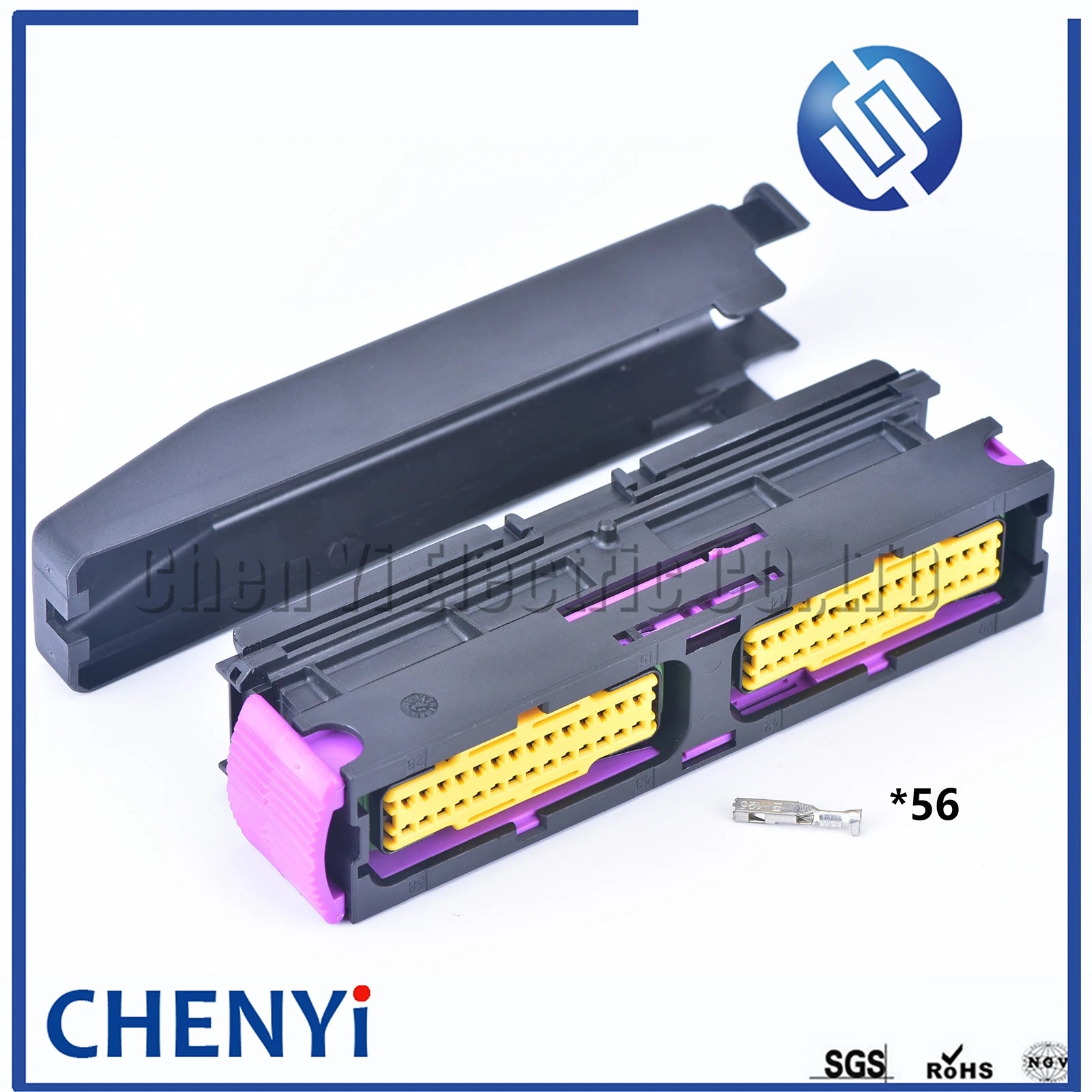 56 Pin automotive aluminum ecu enclosure box with matching male and female connector with Pin or Box 211PC562S0008