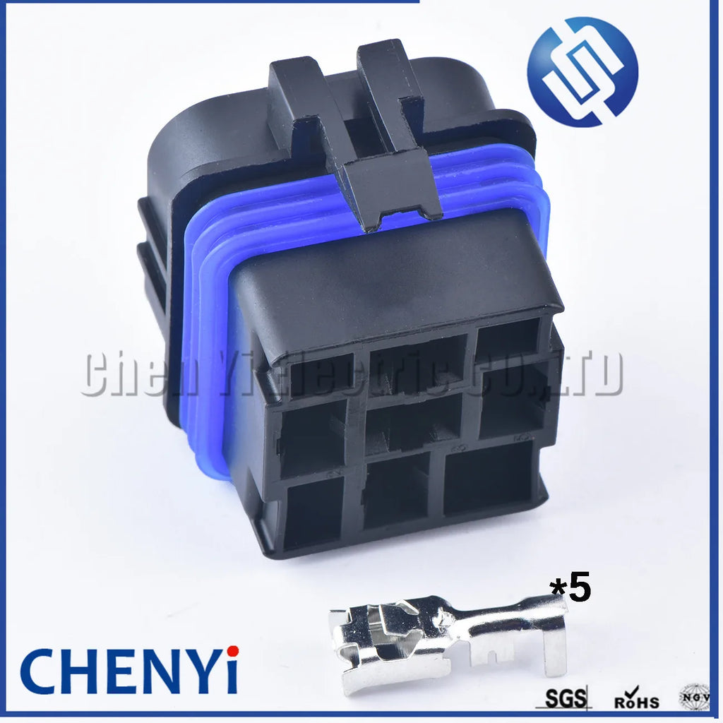 5 Pin 6.3mm series automotive waterproof plug wiring harness cable connector 12065686 12065685 For 5 way Relay plug