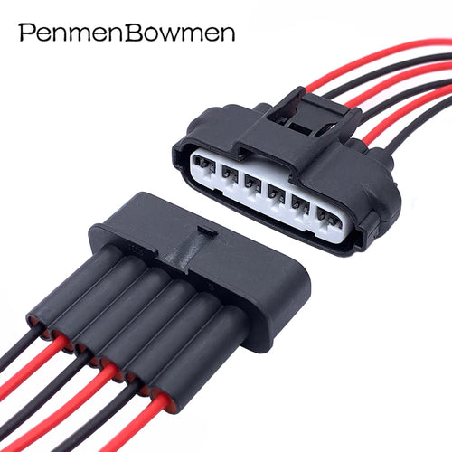 1 Set 6 Pin Auto Accelerator Pedal Throttle Electrical Cable Connectors Wire Harness Plug 90980-11858 for Toyota 7283-1968-30