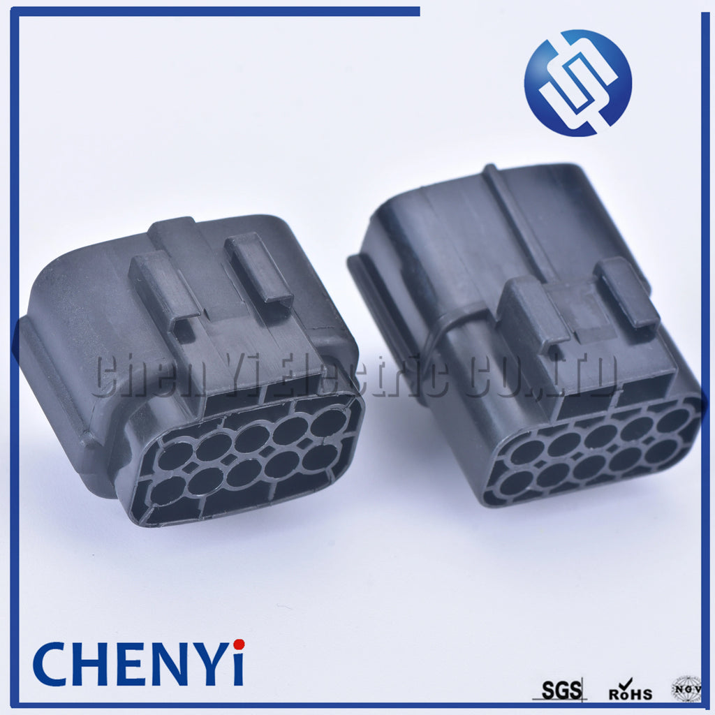 2 set 10 pin way male or female waterproof wire connector auto electrical plug conector 174655-2 174656-7