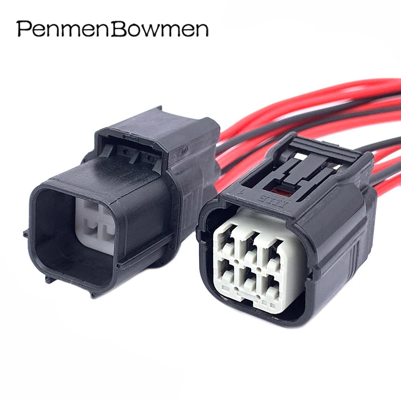 1 Set 6 Pin Air Fuel Ratio HV 040 AFR Sensor Plug Waterproof Auto Electric Connector Wire Harness for 6188-4908 6189-7040