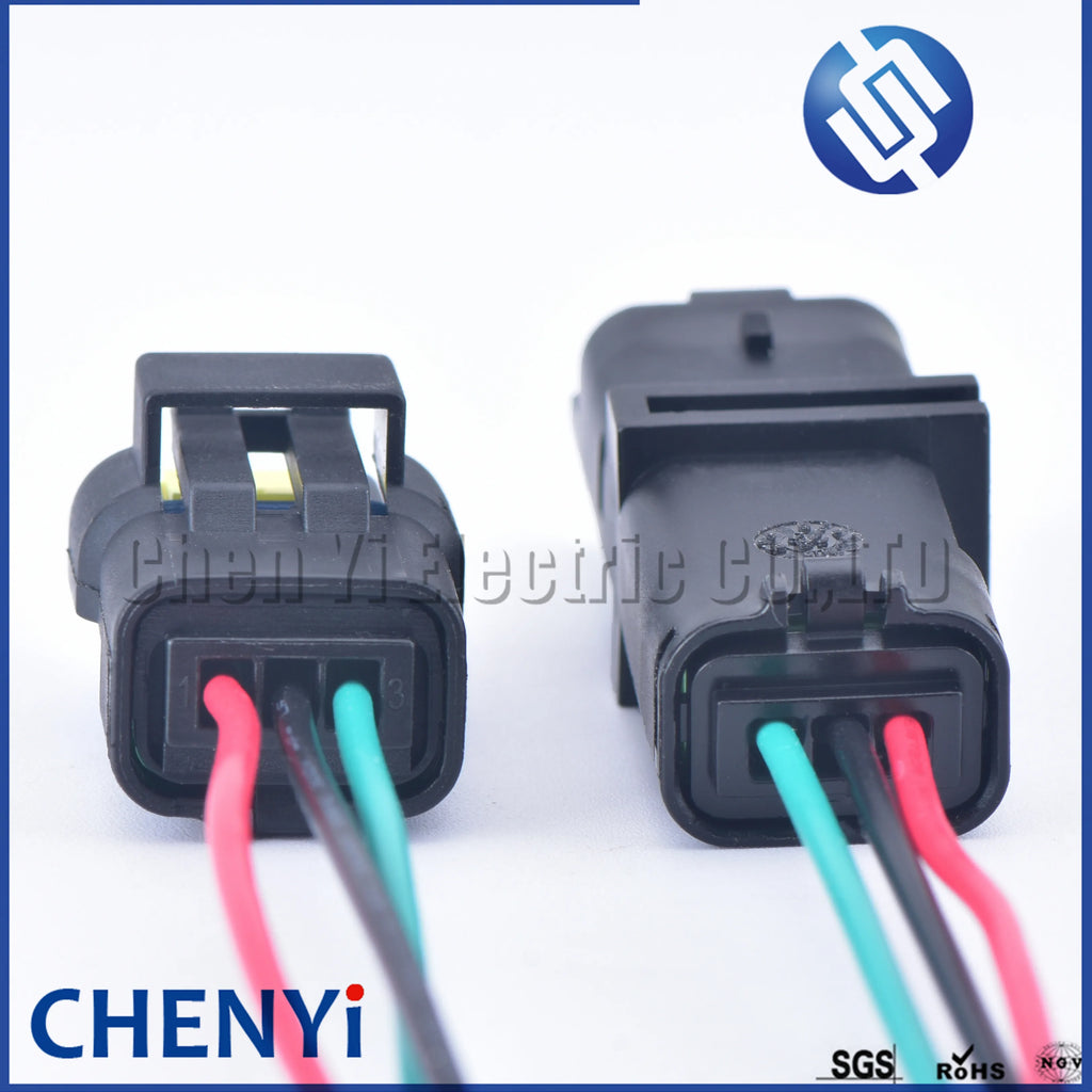 3 pin male or female waterproof automotive connector harness 211PL032S0049 211PC032S0049 For PSA Peugeot Citroen Headlight