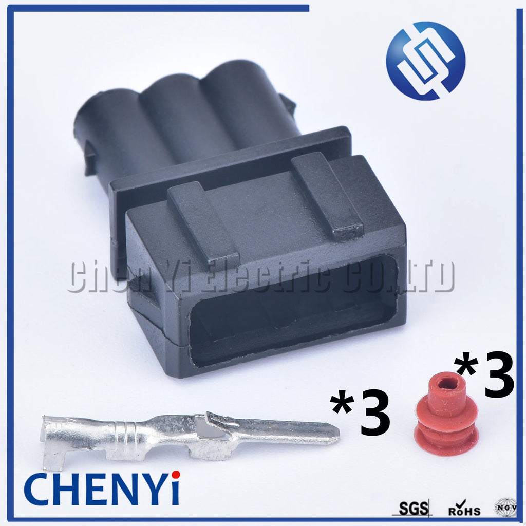 3 Pin 3.5mm 357972753 Male or Female efi series 357 972 753 EV1 EV14 JPT VR6 TPS sealed waterproof Coil connector