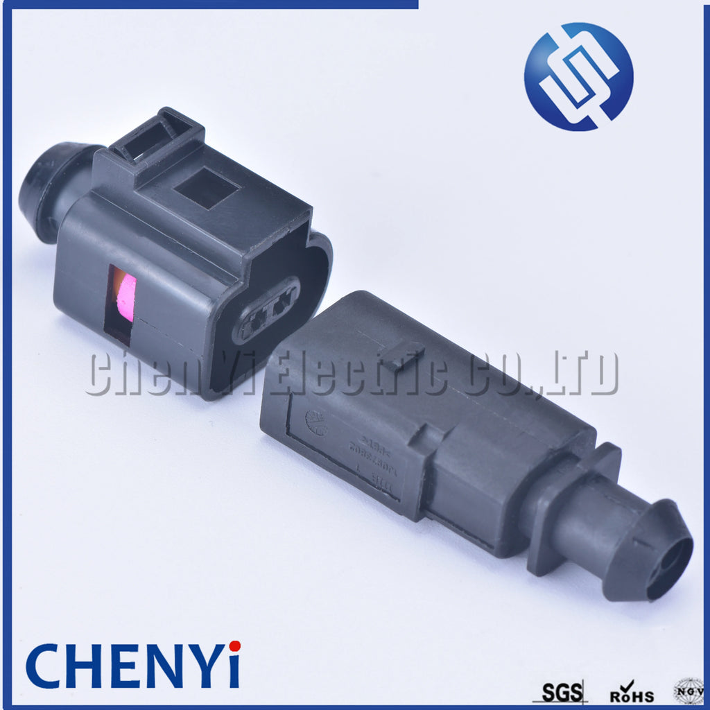 5 sets 2 Pin 1.5mm 1J0973802 1J0973702 male or female Auto Temp sensor plug deflation valve waterproof connectors 1J0 973 802