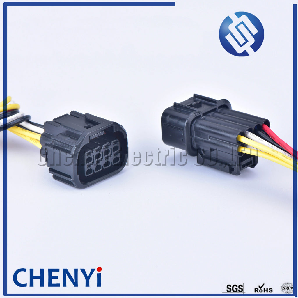 8 pins auto waterproof  connector male female LED headlight speaker plug engine harness electrical connector 6189-7423 6181-6850