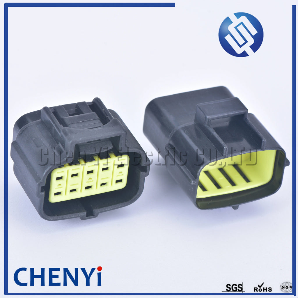 2 set 10 pin way male or female waterproof wire connector auto electrical plug conector 174655-2 174656-7
