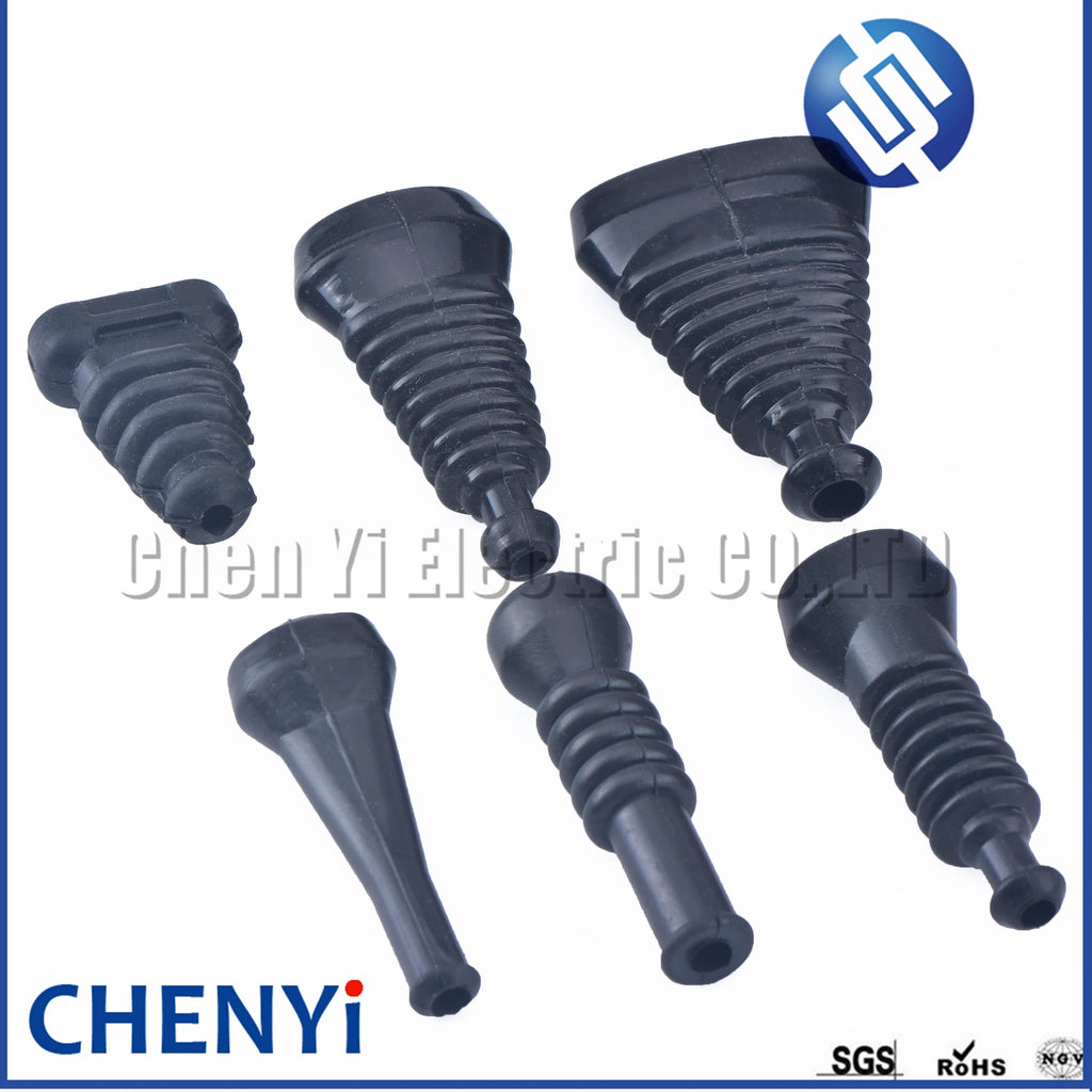 5 Pcs 2 3 4 5 6 7 8 Pins Waterproof Automotive Wire Connector Cover Rubber dustproof silicone sleeve For Connector plug Socket
