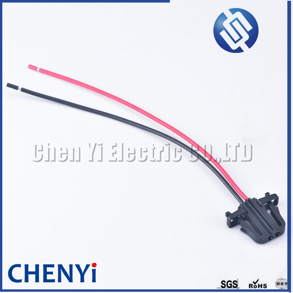 2 Pin License Light Socket Door Light Connector Trunk lights Horn Sensor Plug 3B0972712 1J0971972 with wires 1J0 971 972