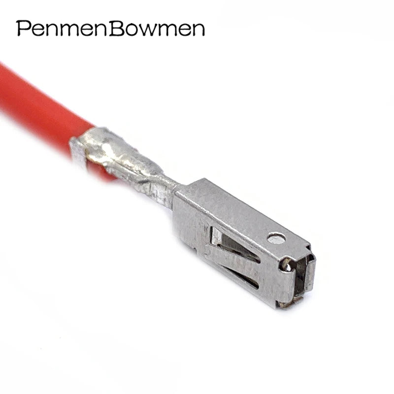 10 Pcs 2.8mm Auto Wire Crimping Terminal Metal Splice Spring Pins Contacts for Electronic Connector with Cable 1-968849-1