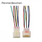 1 Set 2 3 4 6 8 9 16 Pin Auto Throttle Speed Regulation Switch Electrical Cable Connectors Female Male Wire Harness Plug
