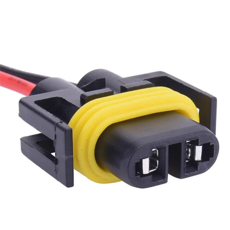 2PCS H11 H8 H9 Wiring Harness female Socket Wire Connector Plug Extension Pigtail