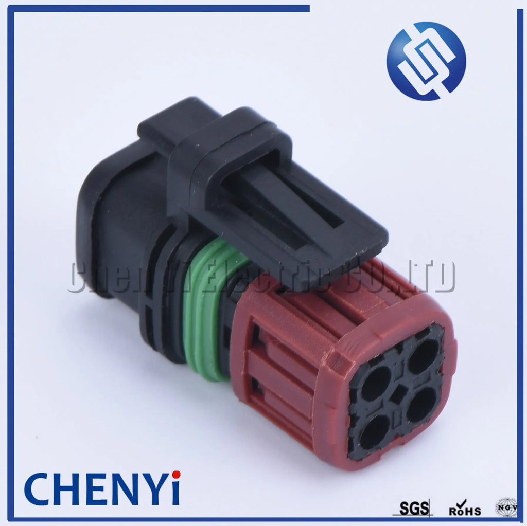 4 Pin Fuel Injector Plug Oxygen Sensor Map Sensor Connector 22248490 7422248490 For Volvo Truck  Excavator Engine 1337352-1