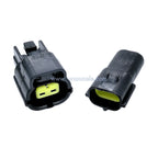 100 Sets 2 Pin Automotive Washer Level Sensor Plug Wire Connector Replacement Part Compatible with 174352-2 174354-2 for Vehicle