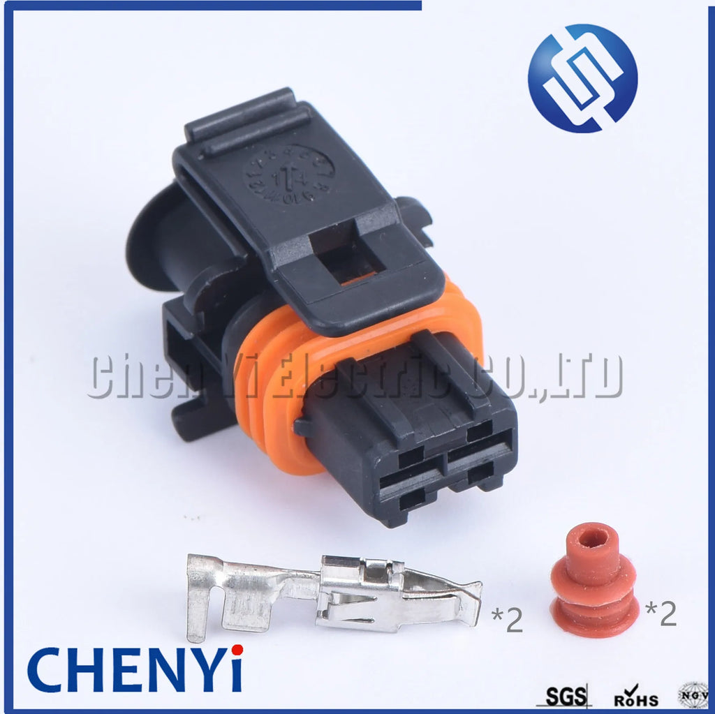 2 Pin 1928404072 1928403137 Male or Female Common Rail Diesel Injector Plug Automotive Connector