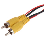RCA Male Female Car Reverse Rear View Parking Camera Video Extension Cable Cord with Trigger Wire 5 10 15 20 Meters