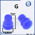 100 Pcs 0.6/1/1.5/1.8/3.5/6.3/9.5mm car wire connector waterproof ring circle rubber seal hollow plug silicone sheath cap