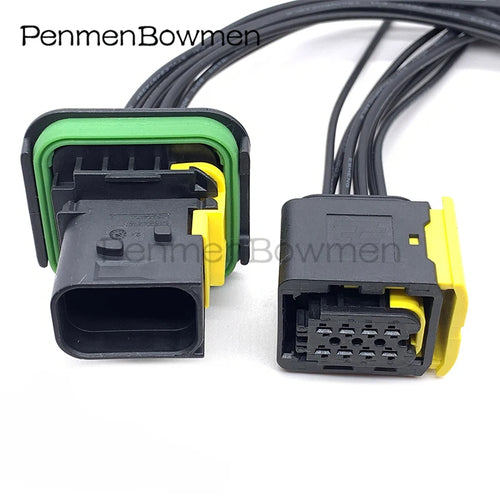 1 Set 8 Pin Car HDSCS New Energy Vehicle Urea Electrical Cable Connectors Waterproof Female Male Wire Harness Plug 0-1418438-1