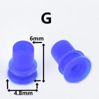 100 Pcs 0.6/1/1.5/1.8/3.5/6.3/9.5mm car wire connector waterproof ring circle rubber seal hollow plug silicone sheath cap