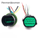 1 Set 14 Pin Auto Headlight Plug Waterproof Electrial Socket Lamp Light Female Male Connector for KIA GL301-14021 GL291-14021