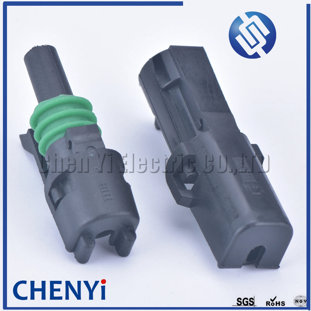 1 pin 2.5 mm Series Car Auto Wire connector Female or Male Weather Pack Electrical Plug 12015791 12010996