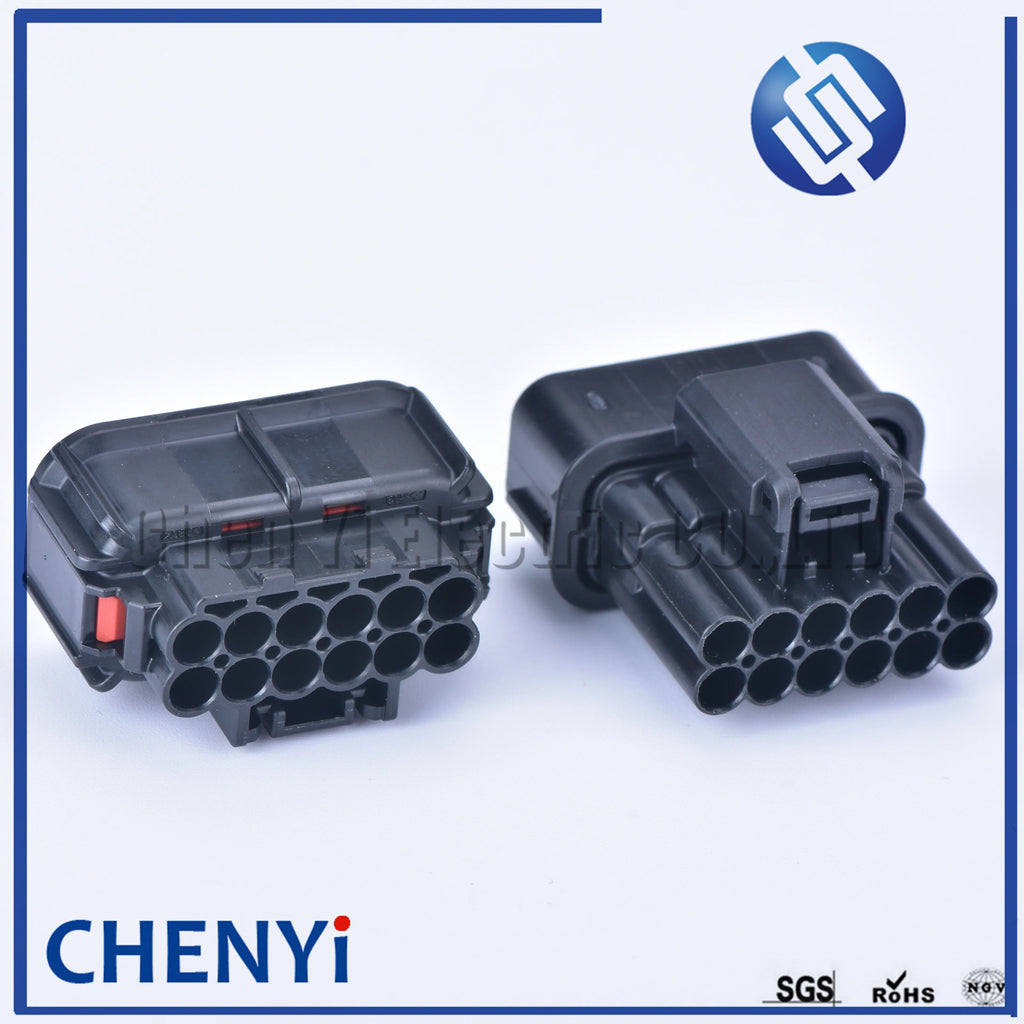 12 pin car waterproof auto connector male or female LED Fog Light Wire Socket Connector 6181-6784 6189-7410 For Honda