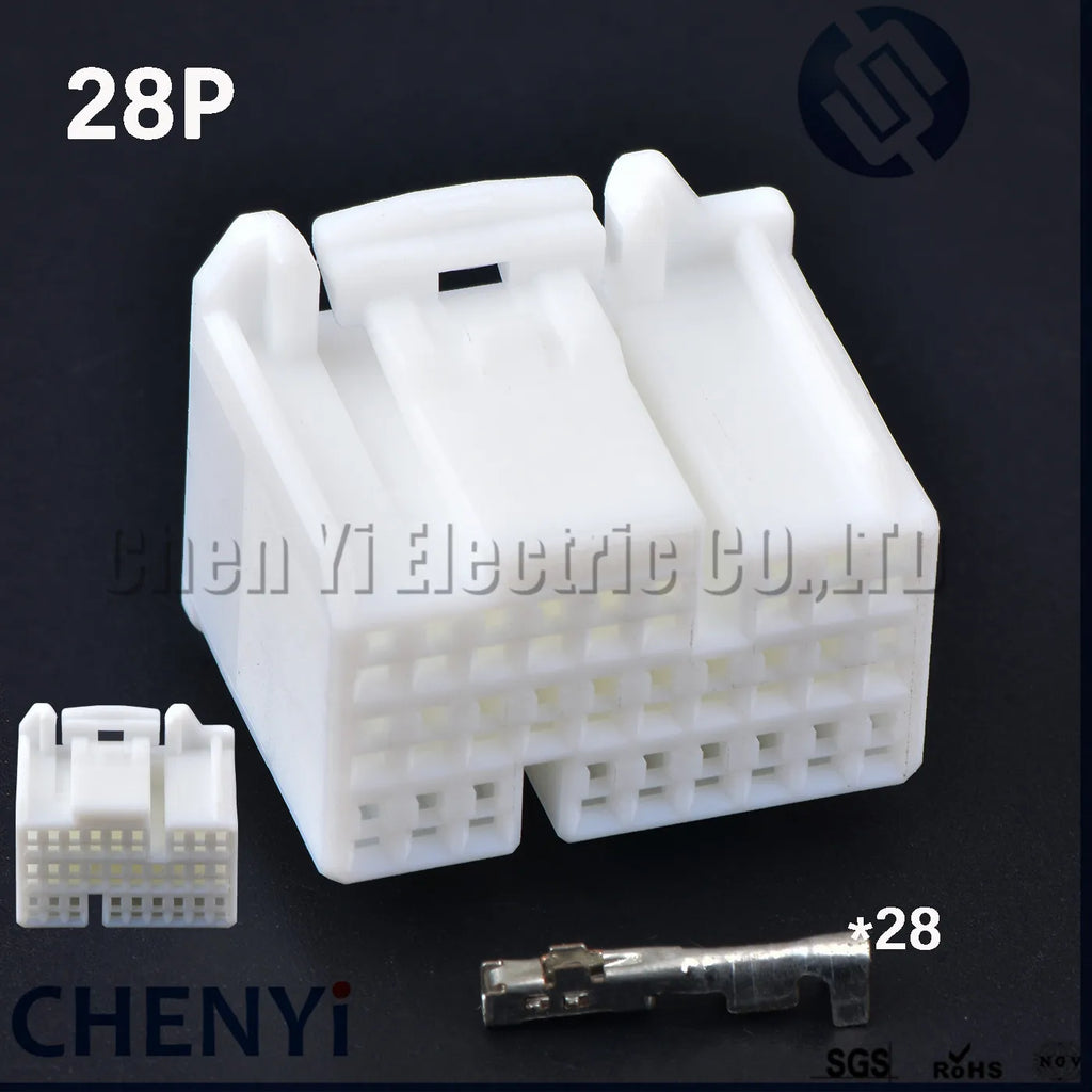 17/22/24/28/31Pin Automotive vehicle central control ecu connector radio mudule Plug 353029-1 For Toyota Honda k20 Nissan proton