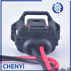 2 Pin automotive plug Diesel Fuel Common Rail Injector Crankshaft Sensor female Connector For Ford Renault 1928403874 with wire