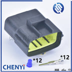 12 pin way male or female waterproof wire connector auto electrical plug conector 174661-2 174663-2 368537-1