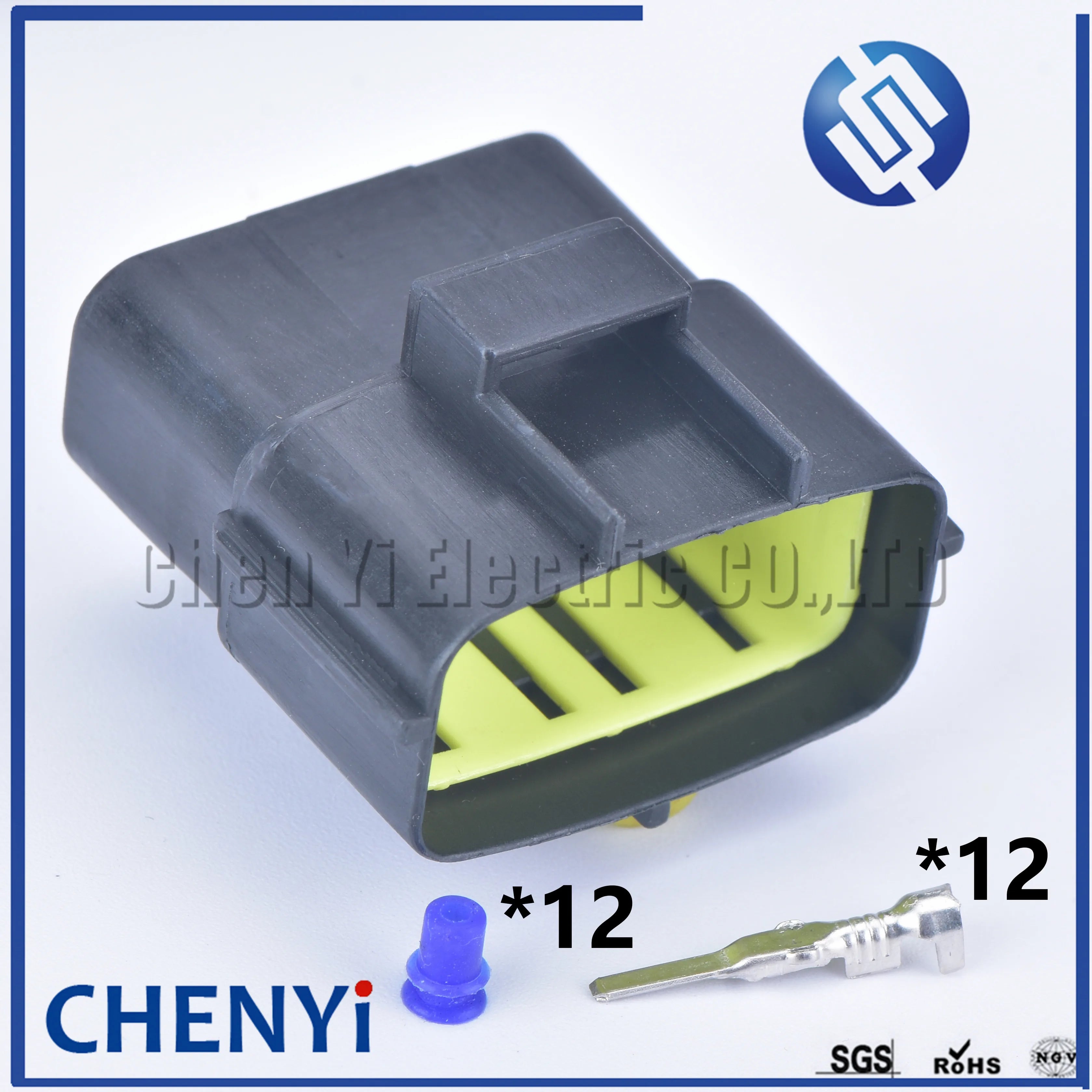 12 pin way male or female waterproof wire connector auto electrical plug conector 174661-2 174663-2 368537-1