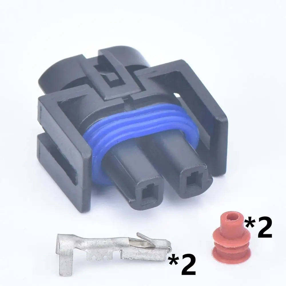5 Pcs 2 Pin car waterproof connector air conditioner compressor pump Fuel Tank plug AC CLUTCH Connector 12162017 H1348-2P For GM