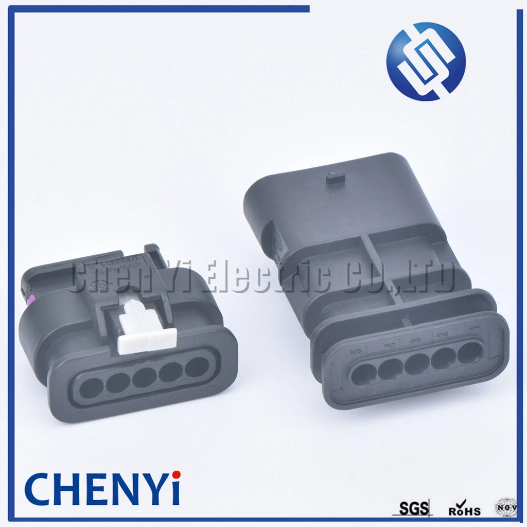 5 Pin 1-1718806-1 4F0 973 705 Female or Male Automotive Electric Connector Waterproof Air Flow Meter Sensor Plug 4F0973705