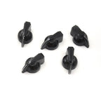 5Pcs 6mm Useful Shaft Hole Dia Bakelite Potentiometer Pot Pointer Knobs Caps