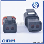 Black 2 Pin excavating machinery Heavy Industry Machinery headlight boom light Wire Harness Plug DT06-2S DT04-2P A B C D 4 types