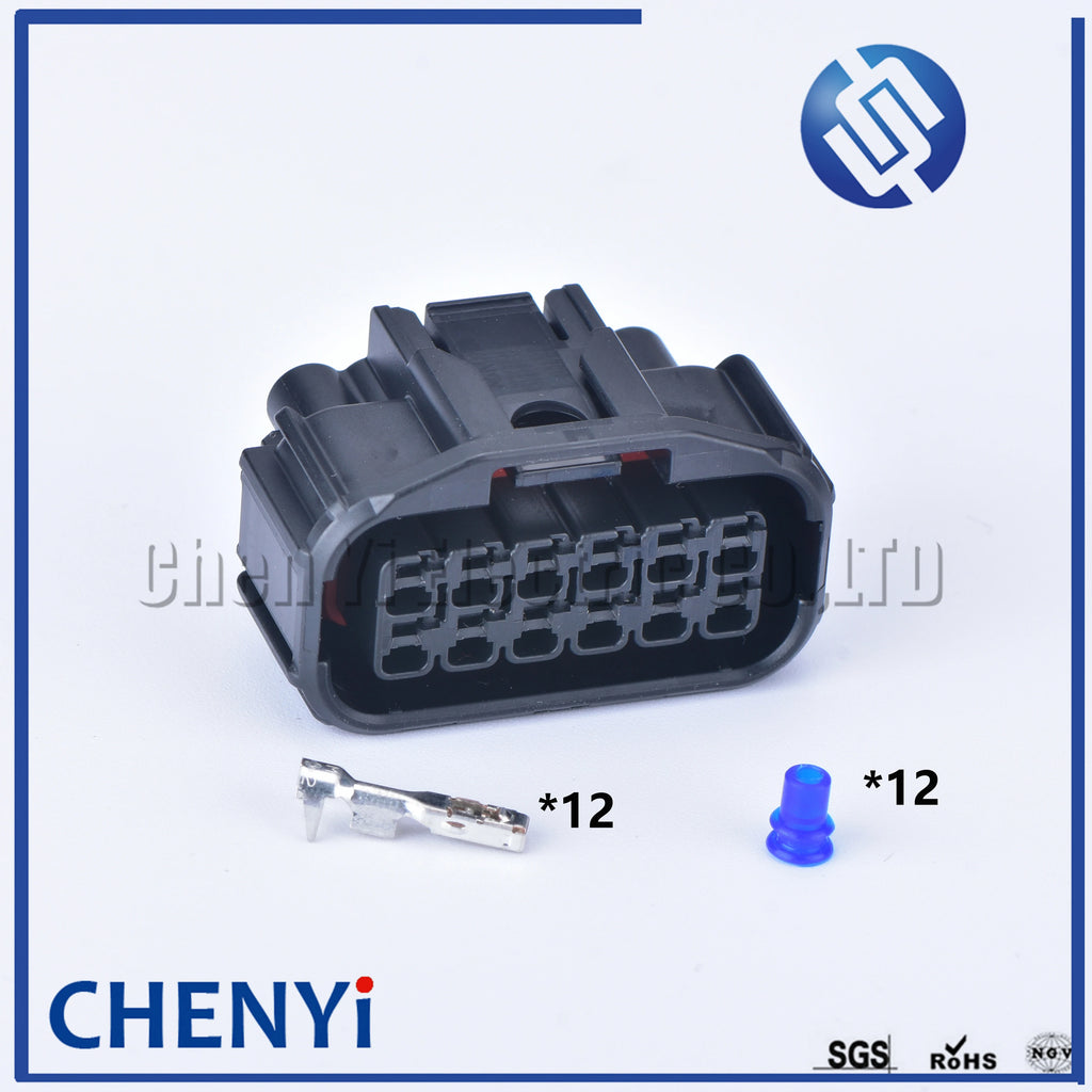 12 pin car waterproof auto connector male or female LED Fog Light Wire Socket Connector 6181-6784 6189-7410 For Honda