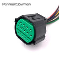 1 Set 14 Pin Auto Headlight Plug Waterproof Electrial Socket Lamp Light Female Male Connector for KIA GL301-14021 GL291-14021