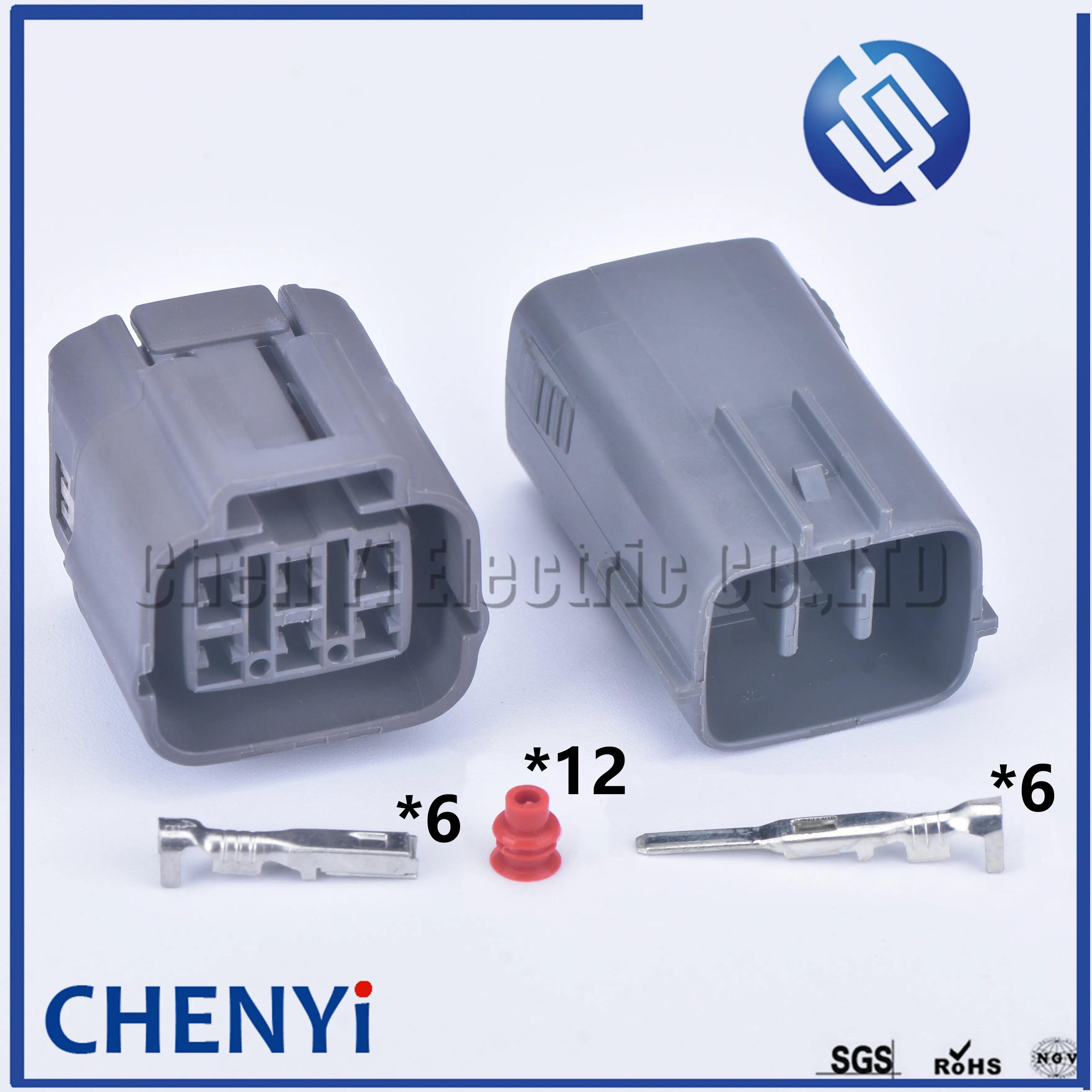 6 Pin car waterproof auto connector Computer solenoid valve plug 6189-0648 For Mazda Ford