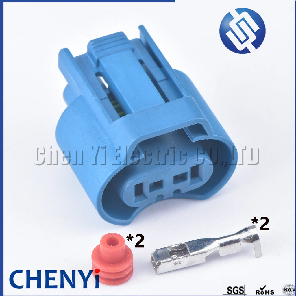 2 Sets 2 Pin Auto waterproof connector Car Headlight Fog Lamp Plug for 9005/HB3 9006/HB4 Auto light socket For Toyota Honda GM