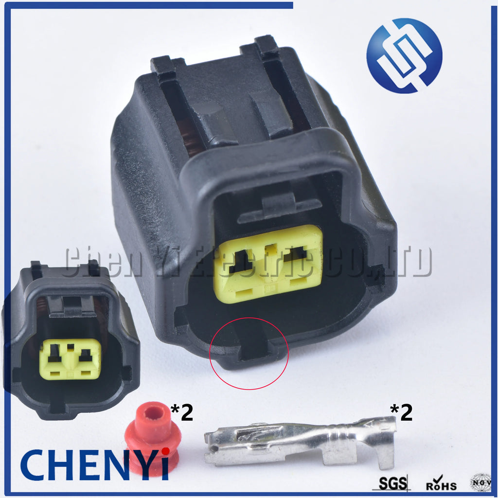 1 set 2 Pin way 1.8 mm female waterproof cable connector plug 178390-1 water temperature sensor 178390-2（Many forms）