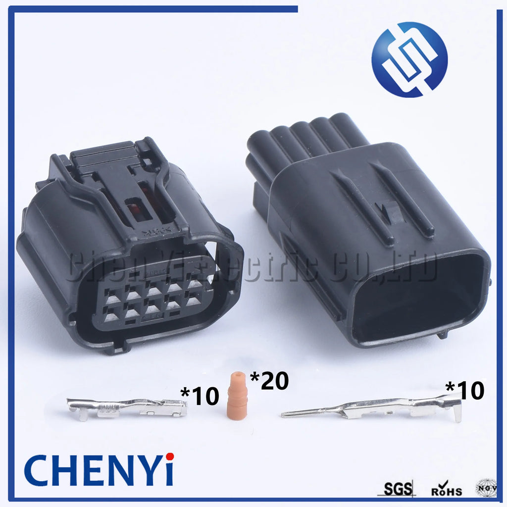 10 Pin 12380 6189-1134 6188-0696 Waterproof Automotive Socket radar sensor Distance Sensor Connector For Toyota 90980-12380